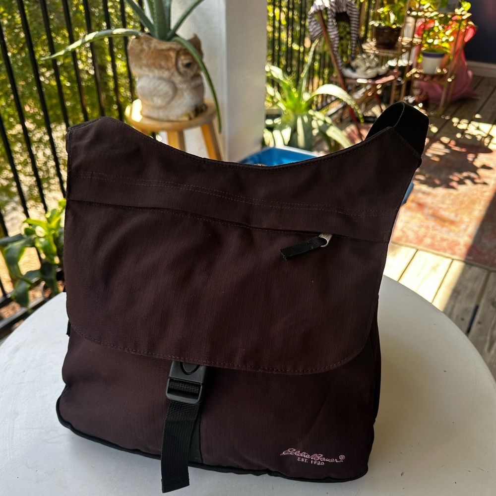 Eddie Bauer Unisex Brown Messager Bag